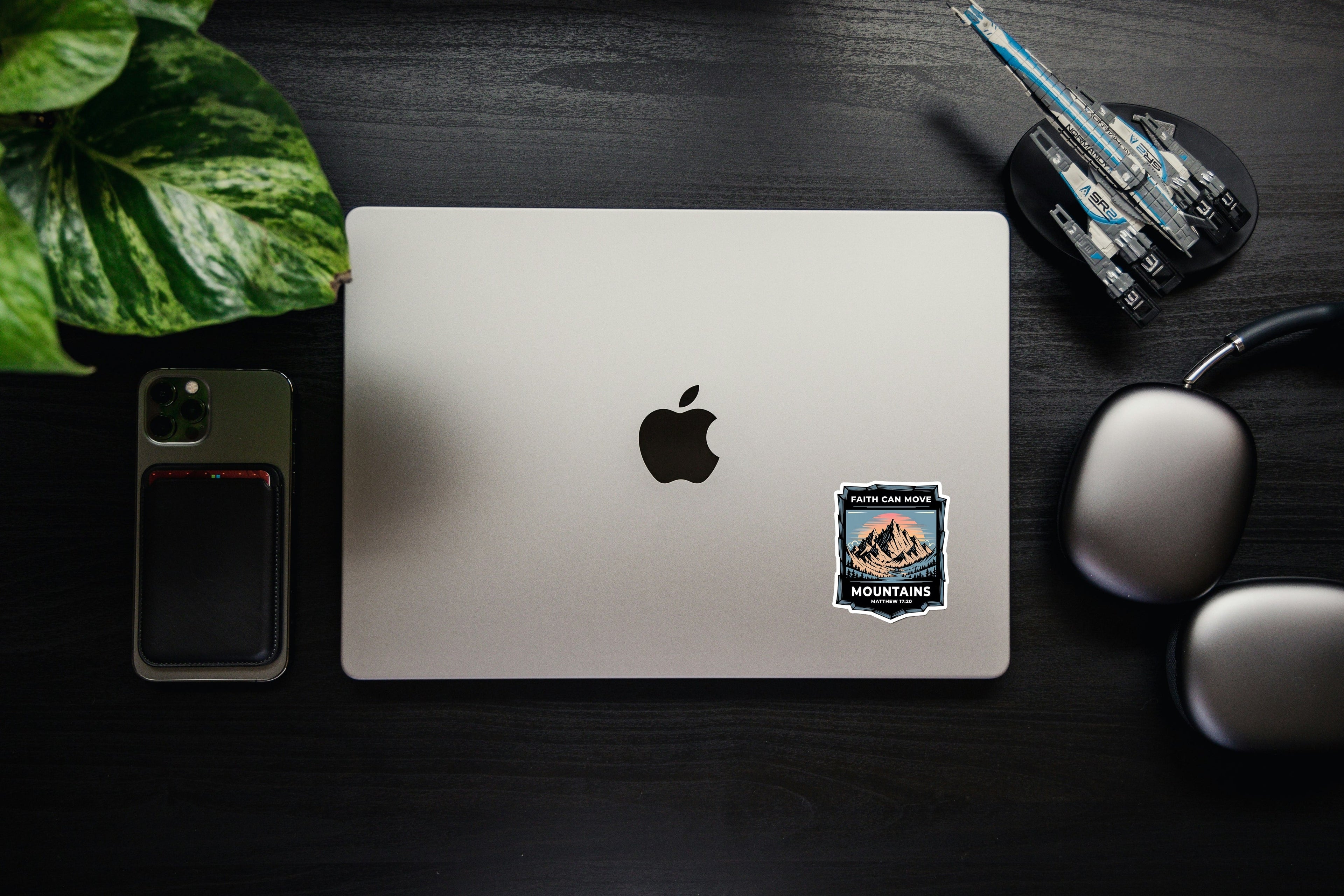 Faith Can Move Mountains" Bible Verse Sticker – Matthew 17:20