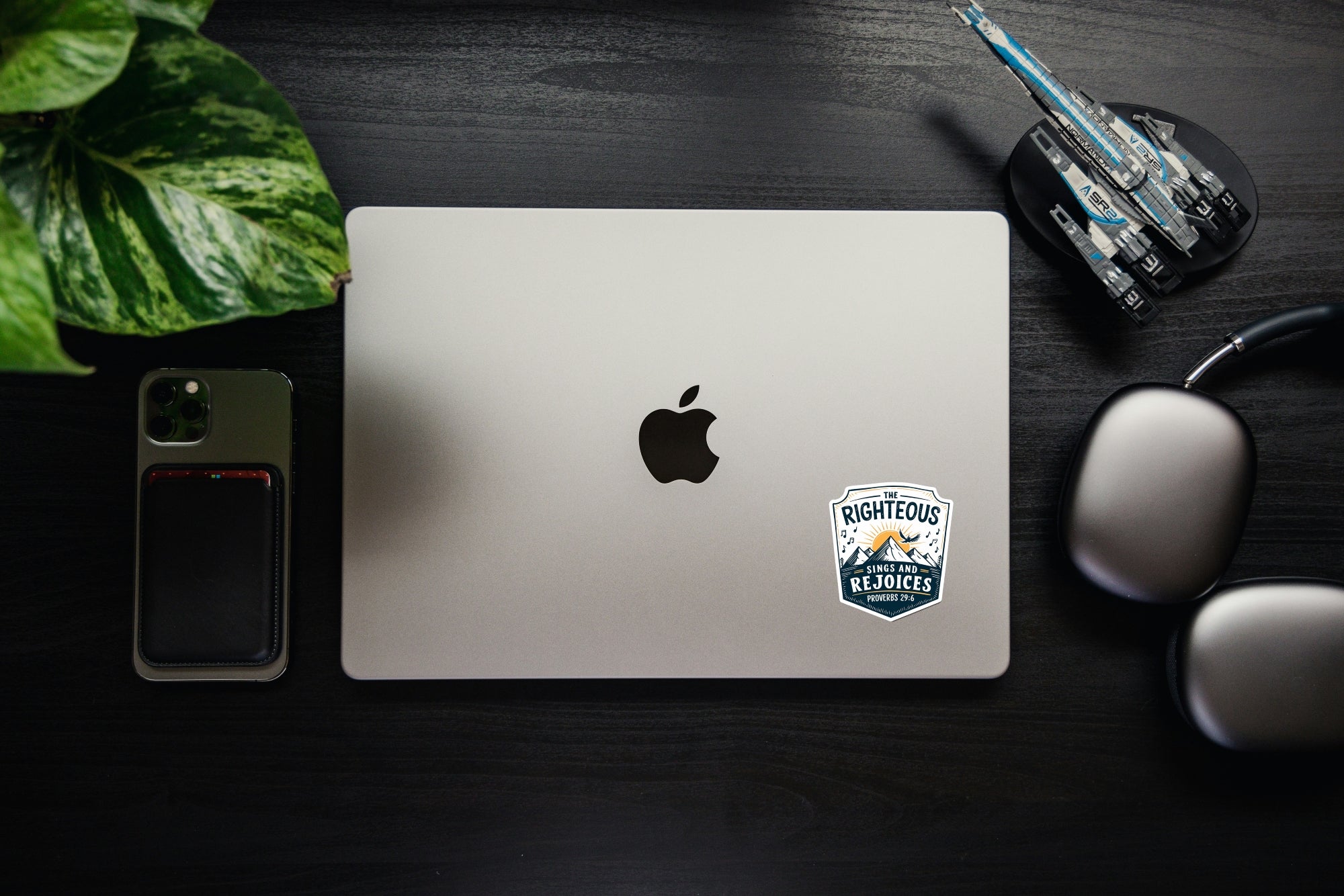 The Righteous Sings and Rejoices" Proverbs 29:6 Bible Christian Sticker